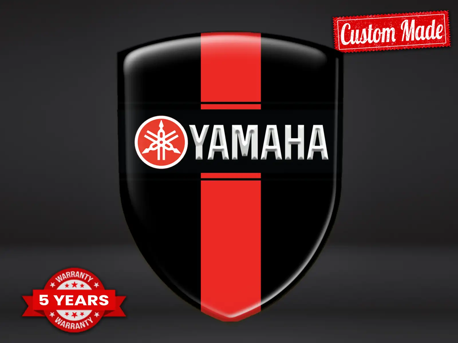 Yamaha Autocollants Silicone Style Course Étiquettes Premium